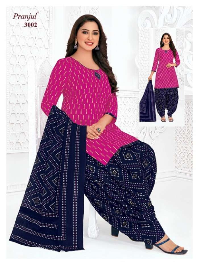 PRANJUL VOL-30 PINK AND NEVY BLUE COLOUR