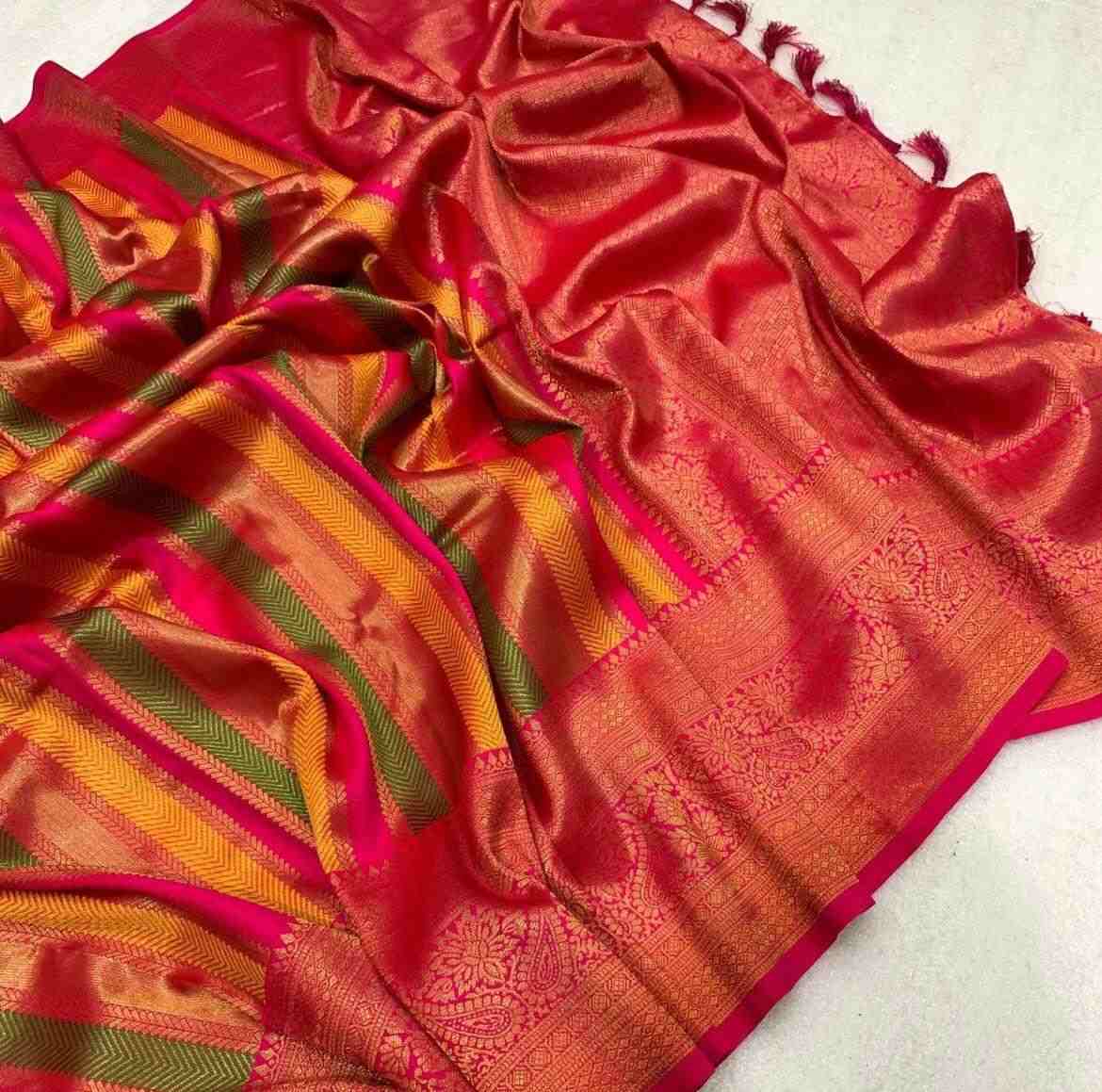 MULTICOLOR KANJIVARAM SAREE