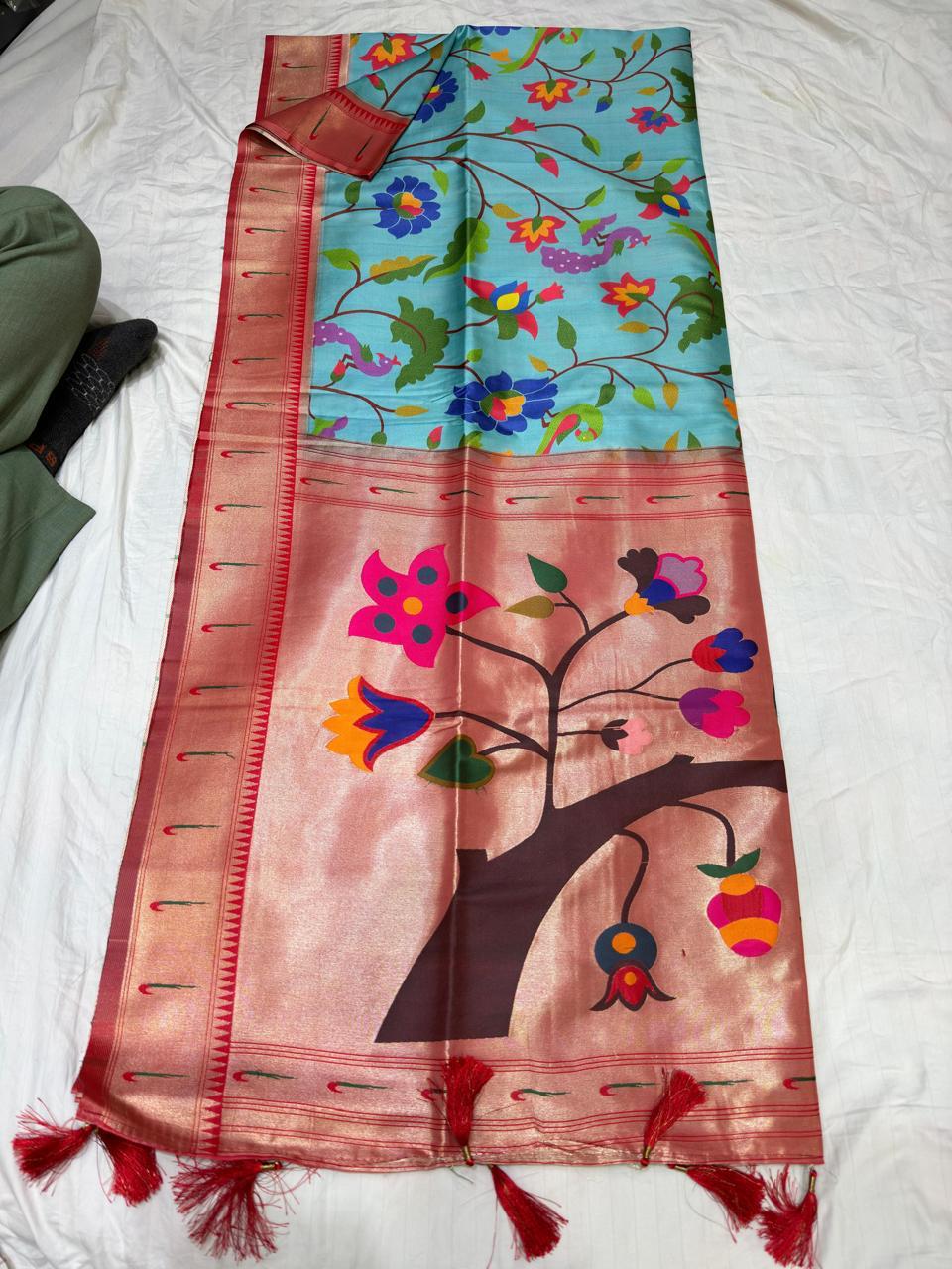 ACFPL SEMI PAITHANI SAREE