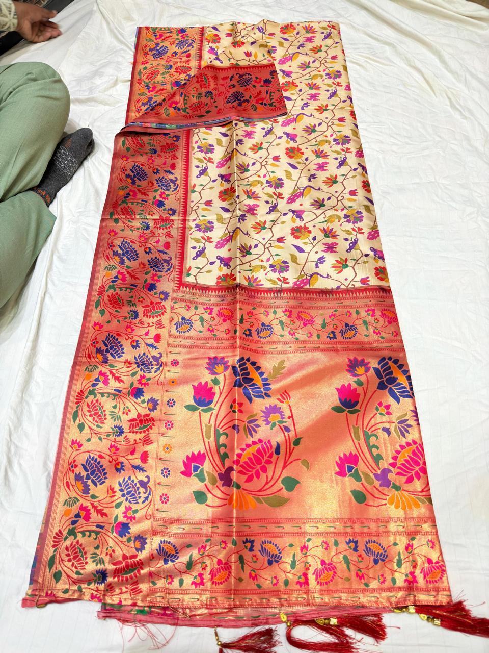 ACFPL SEMI PAITHANI SAREE 11