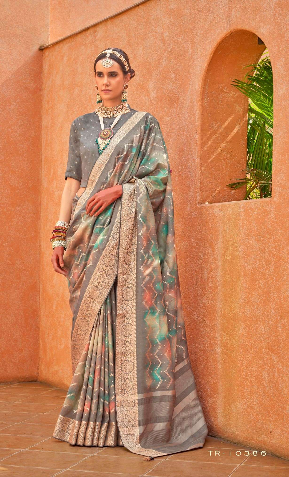 Acfpl Trirath Rang Tarang Saree Tr 10386